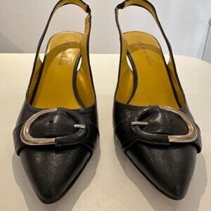 Anne Klein Size 7 Black Slingback